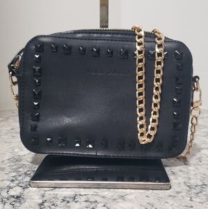 Vince Camuto Black Crossbody Bag with Gold Chain